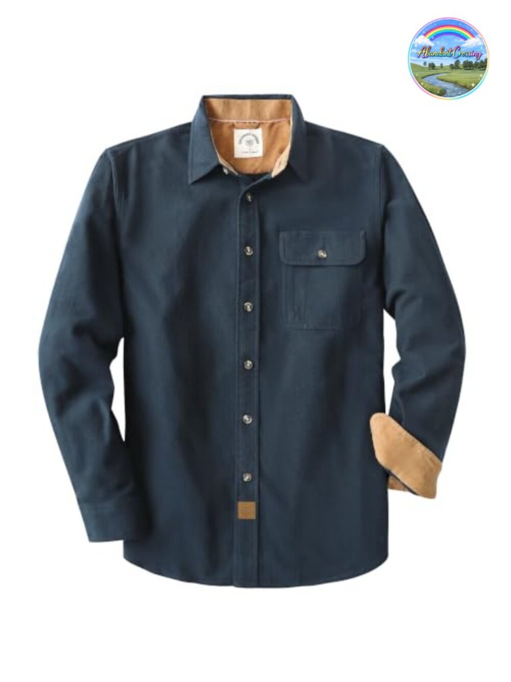 Vintage 100% Cotton Flannel Long Sleeve Button Down Shirt